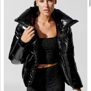 Carbon38 puffer jacket in Takara shine